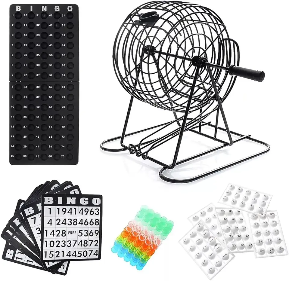 Bingo Profissional Completo Metal Tabuleiro Bola Festa Jogo