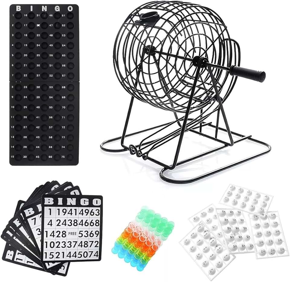 Bingo Profissional Completo Metal Tabuleiro Bola Festa Jogo