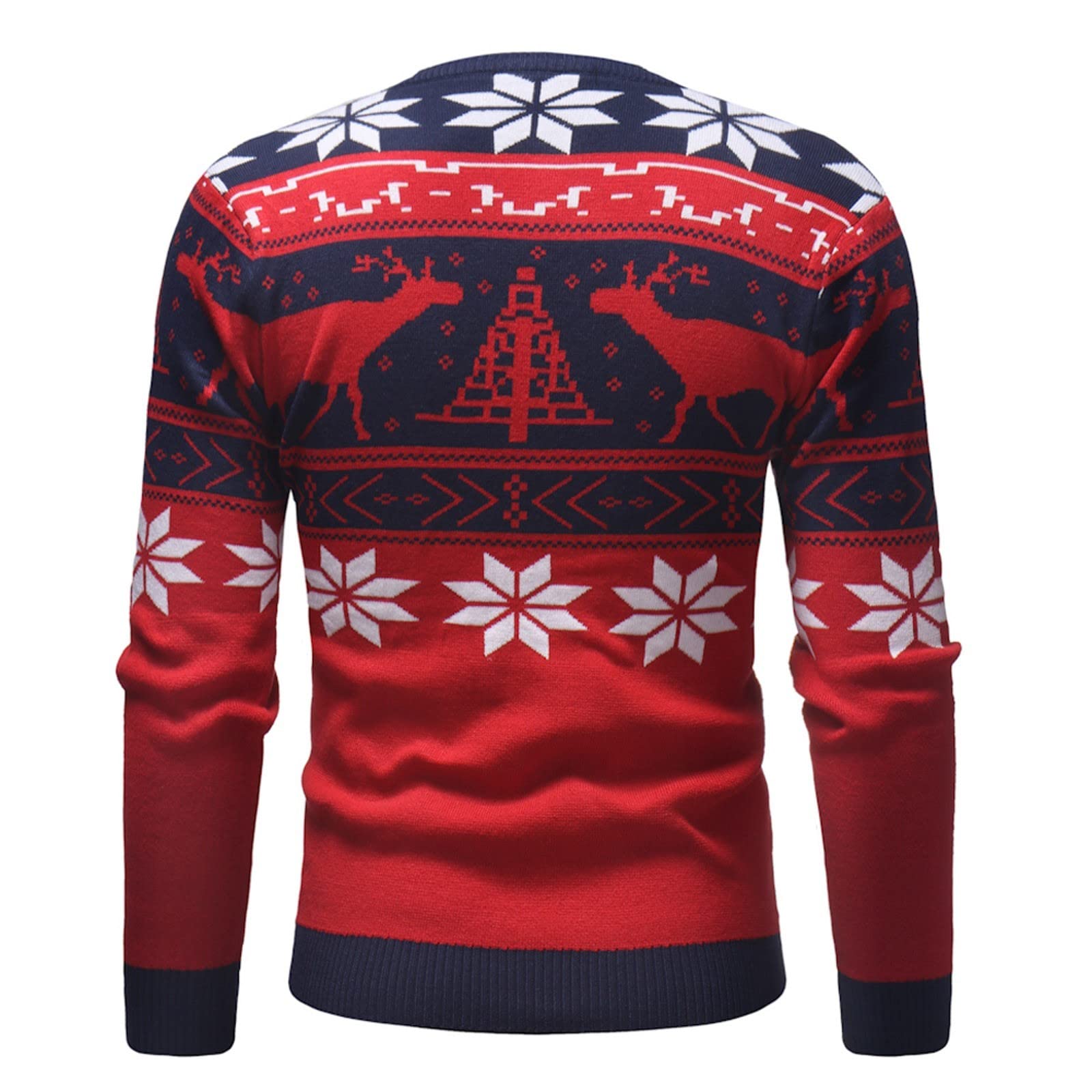 Maglione Uomo Natale, Maglia Natalizia Uomo Maglioni Brutti Di Natale Cotone Maglione Uomo Invernale Natalizio Girocollo Maglione Lungo Inverno Maglioni Di Natale Famiglia Per Feste Di Vacanza