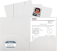 Vista 1 de Portafolios de poliéster pesado con dos compartimentos, de C-Line, Blanco