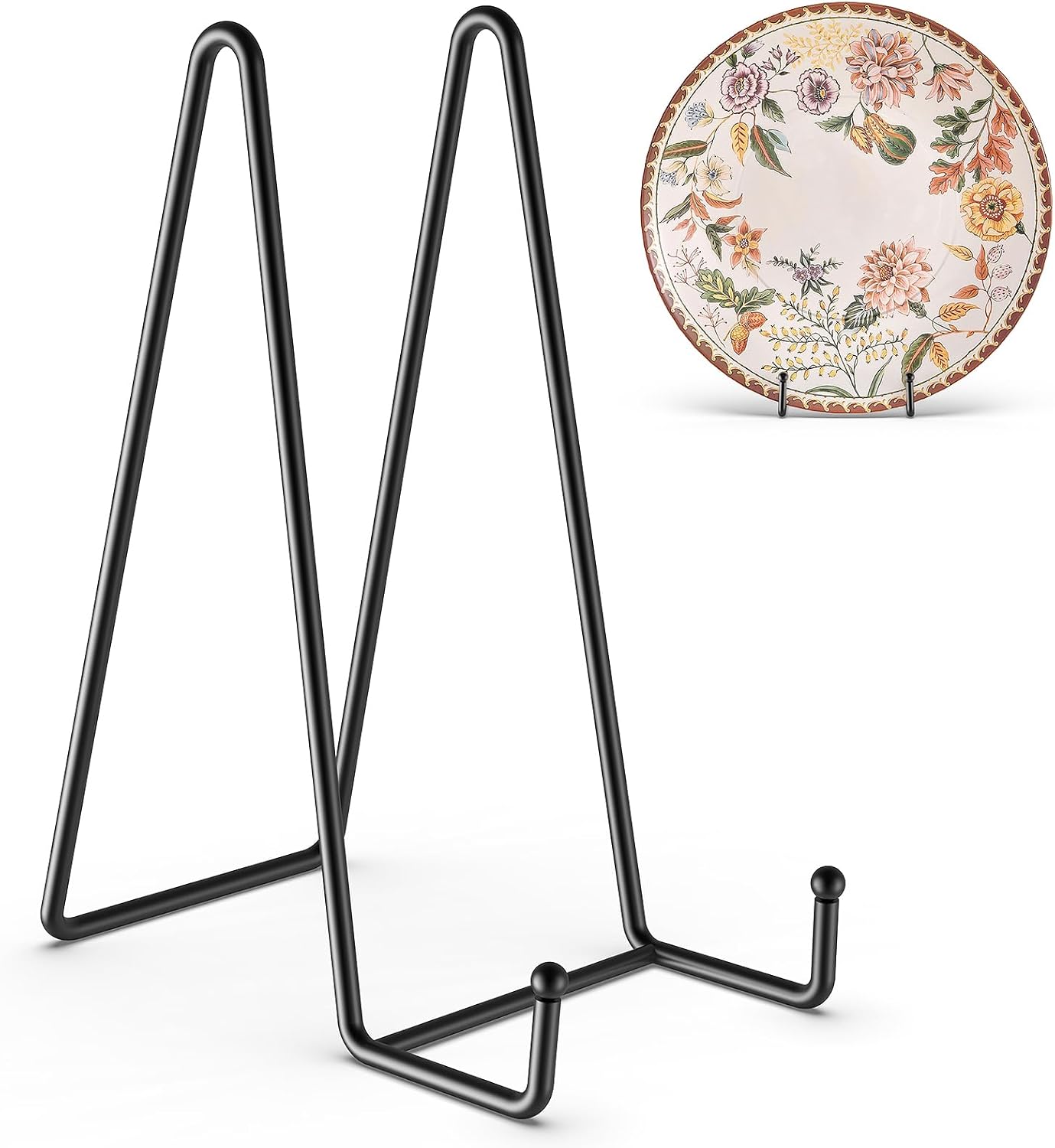 3 Pack 10 Inch Plate Stands for Display Metal Picture Stand Plate Holder