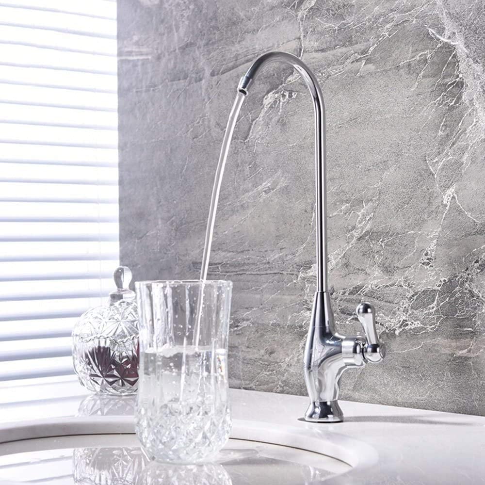 Grifos de Cocina Grifo (Agua) Grifo ； Grifo ； Grifo Giratorio de 360 ​​​​Grados Grifos Monomando con un Solo Orificio Grifos mezcladores para Fregadero de Cocina con Cuello de Cisne Elegantes