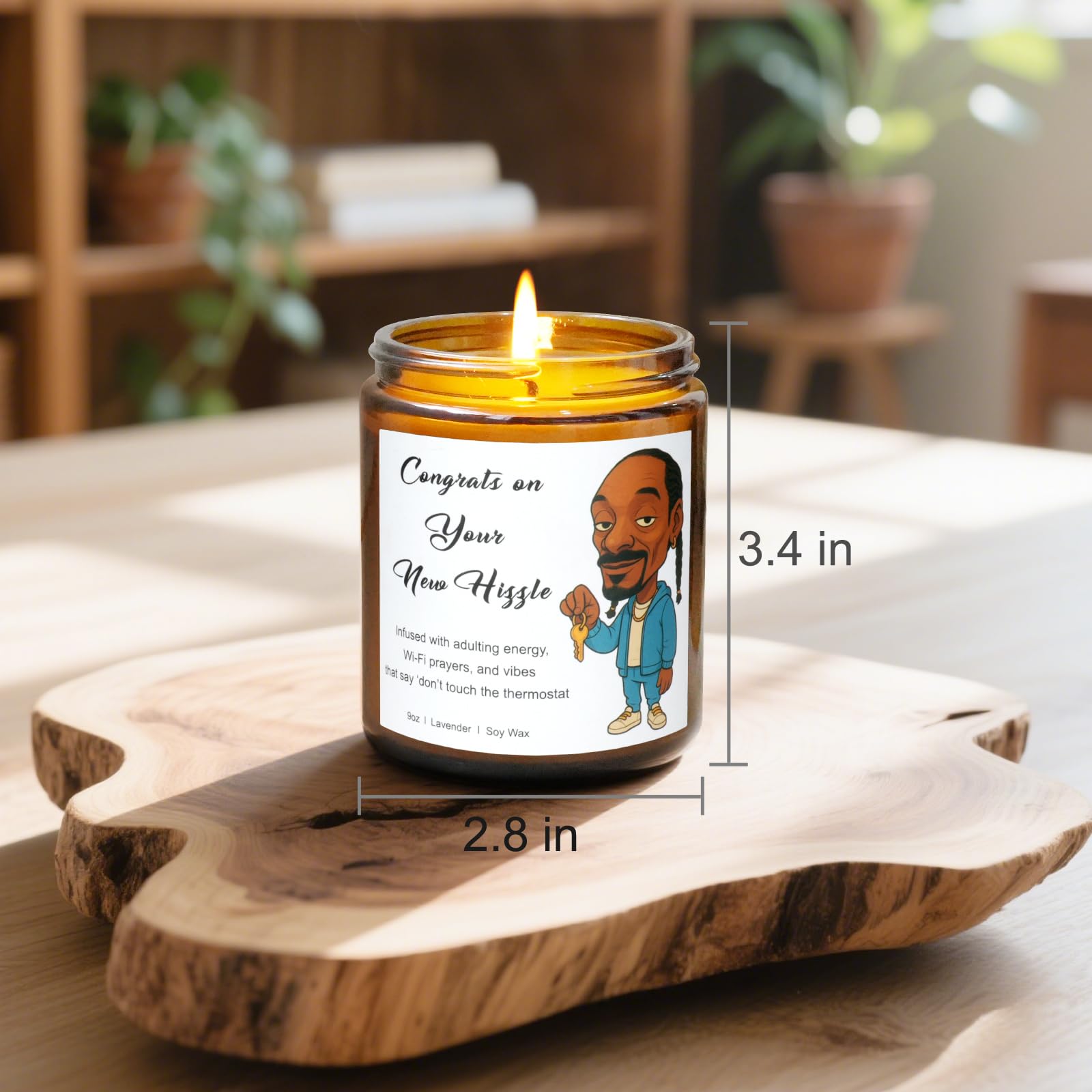Funny Housewarming Gifts New Home - Lavender Scented Candle Gift for Women & Men, Housewarming Decorations, First Apartment Essentials, Closing Gift for Home Buyers, Congrats on Your New Hizzle