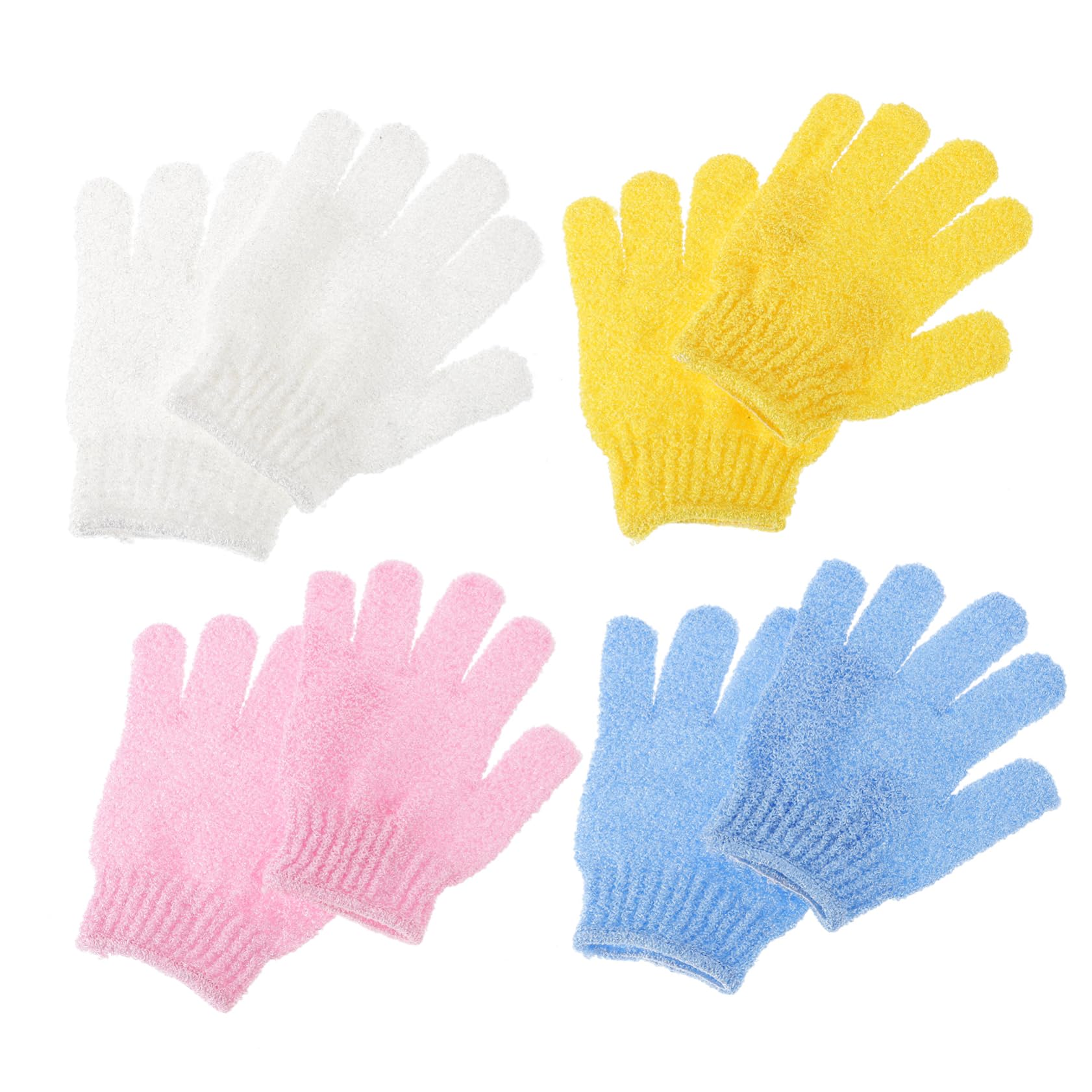 Gauntlet 8pcs Body Scrub Gloves Shower Wash Gloves Shower Brush Back Glove Mitten Bath Towel Body Daily Necessities Bath Wash Gloves Glove Type Wash Towels Bath Towels