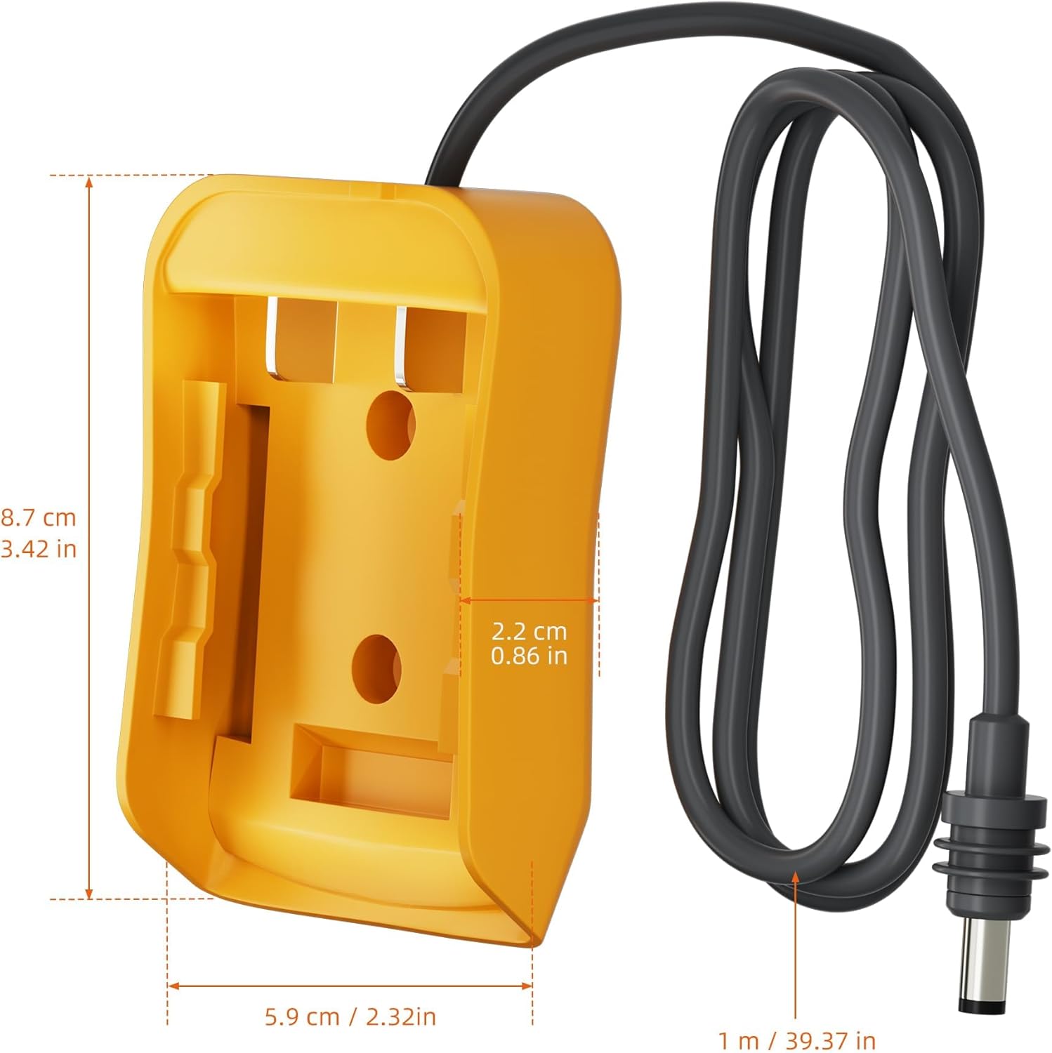 Starlink Mini De.Walt Battery Adapter, Starlink Mini Accessories for De.Walt 20V Battery 3.2FT Cable Charger Adapter to DC Power Cable Cord Plug