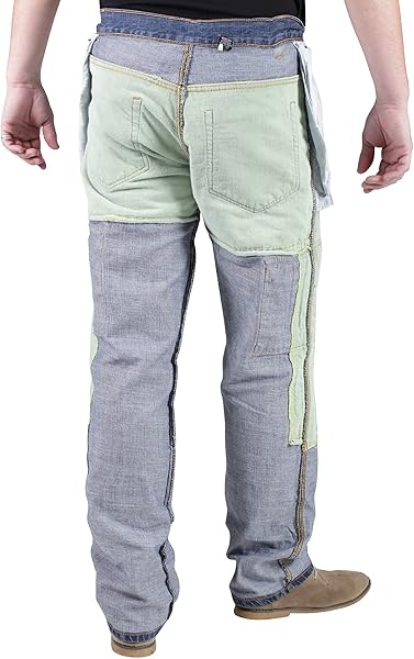 Juicy Trendz Men’s Motorcycle Jeans – Protective Denim Biker Trousers with Aramid Lining, Removable Knee & Hip Pads for Motorbike Riders - 3
