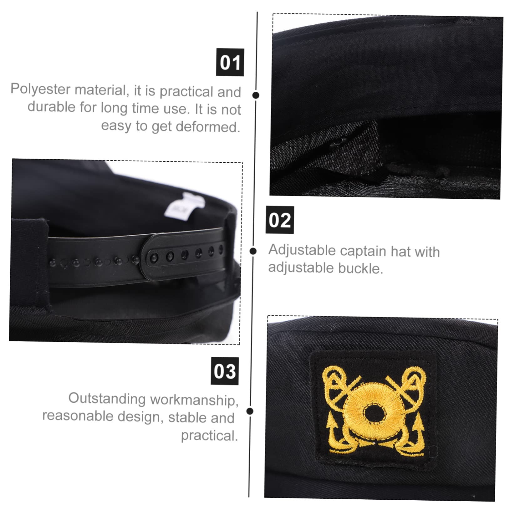 GALPADA 5piezas Sombrero De Protección UV para Mujer para Fiestas De Disfraces Nautical y Eventos Al Aire