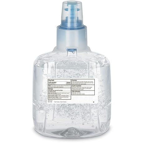 Purell Advanced Green Certified Hand Sanitizer Gel, 1200 mL Sanitizer Refill for Purell LTX Touch-Free Dispenser (Pack of 2) - 1903-02