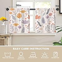 Vista 829 de Cenefas de cocina modernas con patrón de cobre marrón dorado para ventanas, cenefas opacas abstractas de marcas de arañazos y cortinas opacas