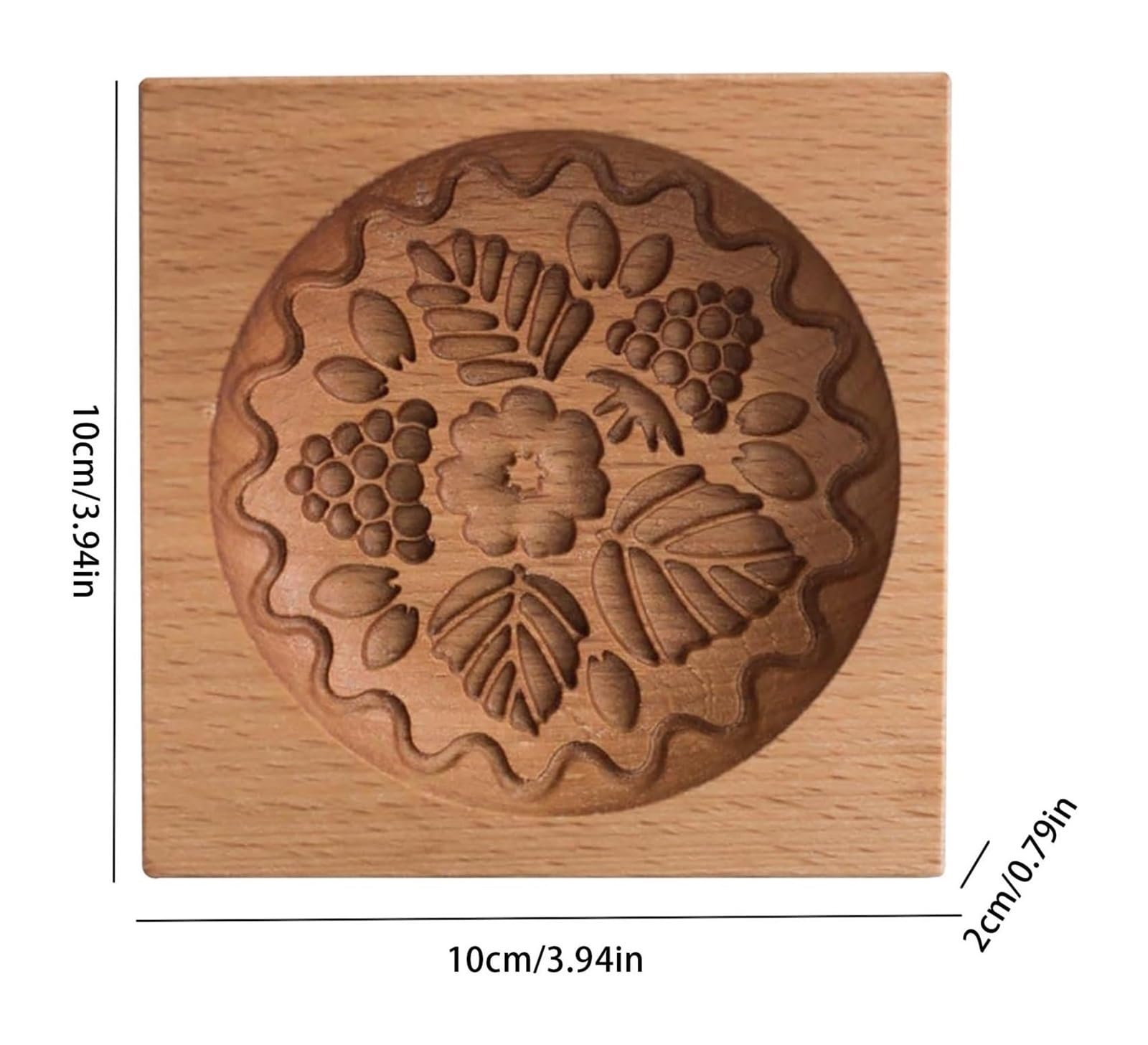 Molde para galletas, Moldes, molde tallado, sello en forma de corazón, estampado relieve, cortadores galletas