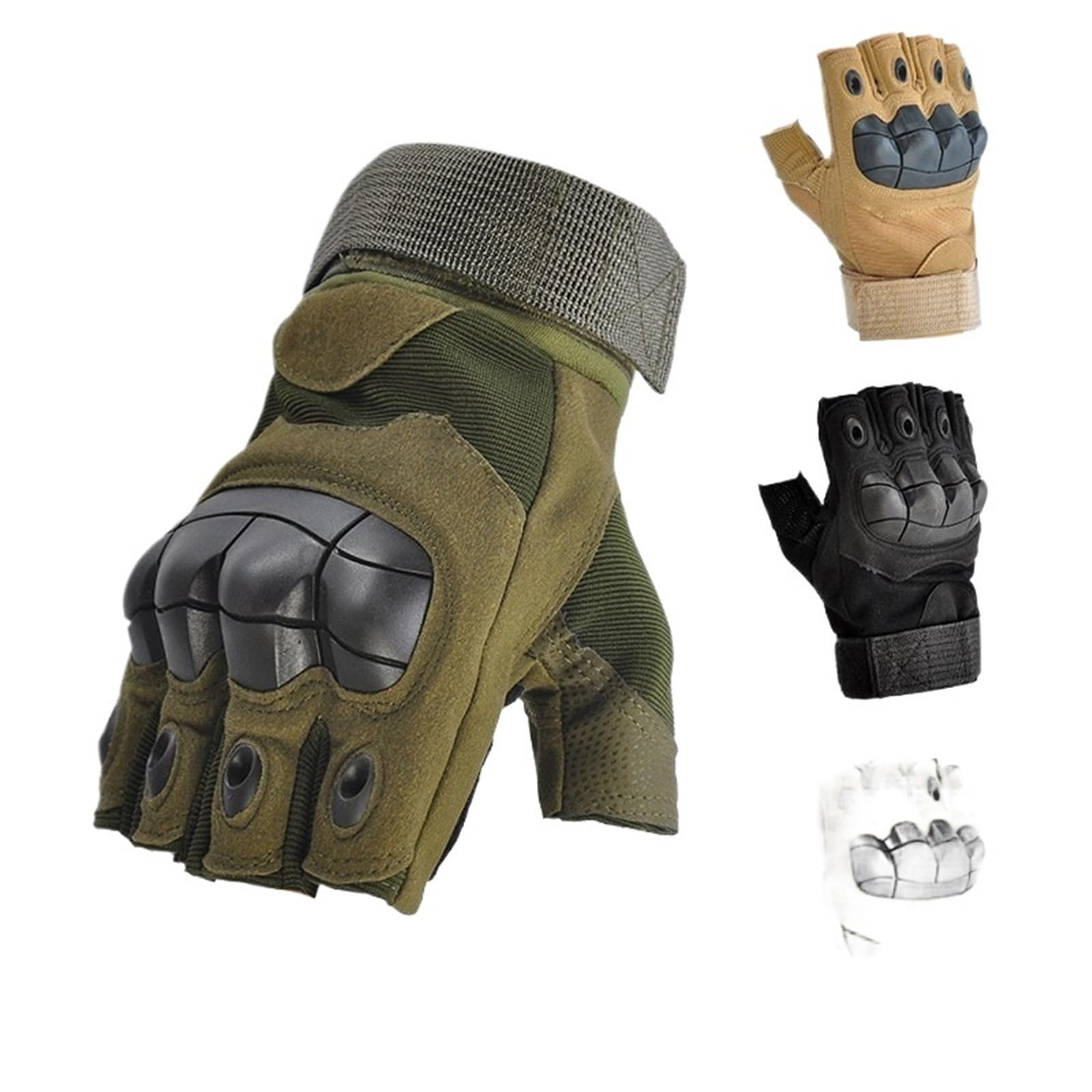Unisex Fahrradhandschuhe Halbfinger Reithandschuhe Winter rutschfeste Outdoor Reithandschuhe