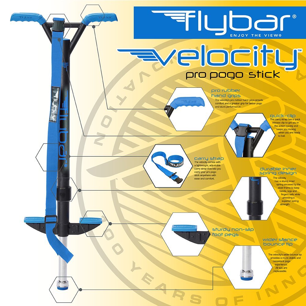 Flybar Velocity Pro Trick Pogo Stick for Kids & Adults - Comes in