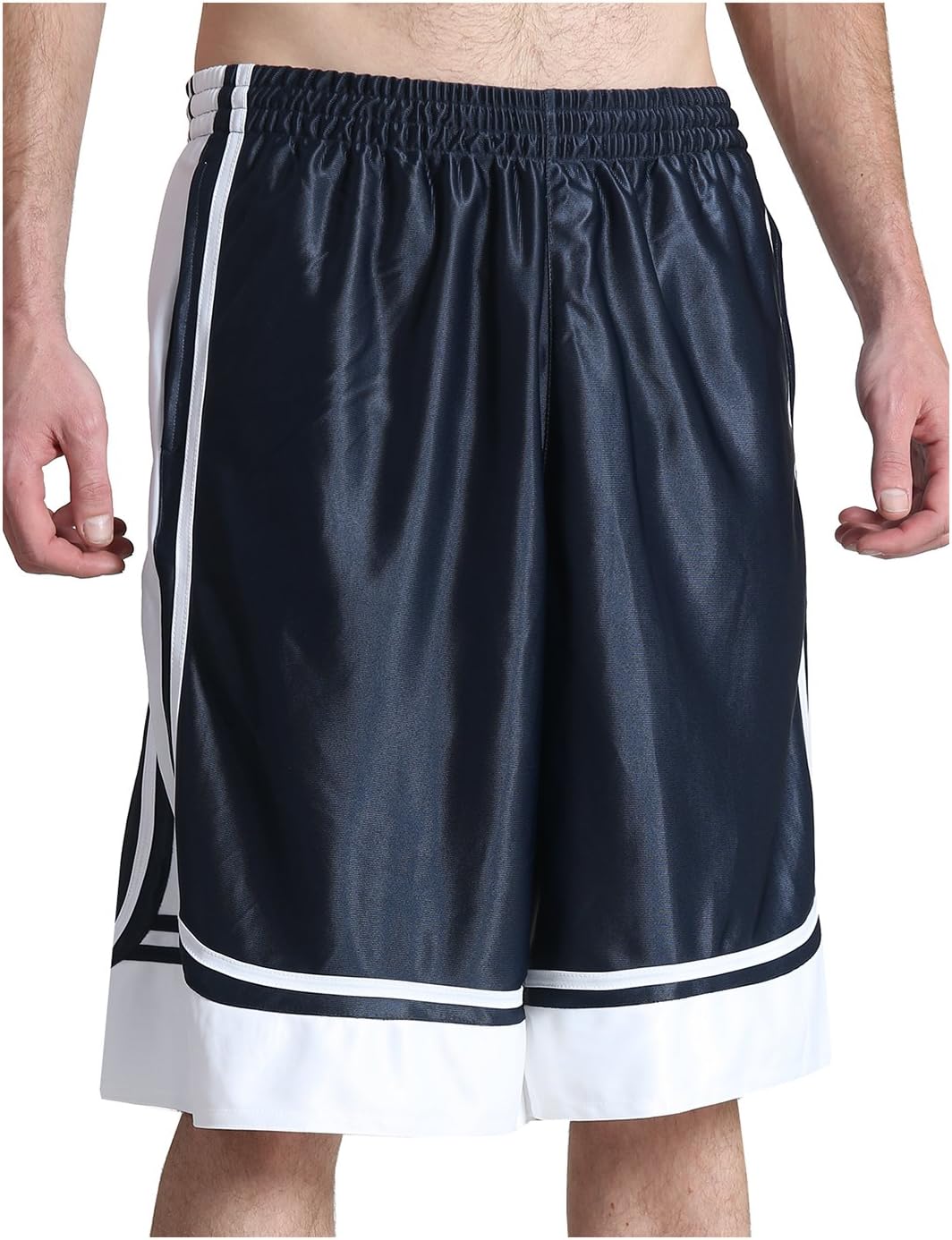 Mens Active Basketball Short Pants with Elastic Waistband