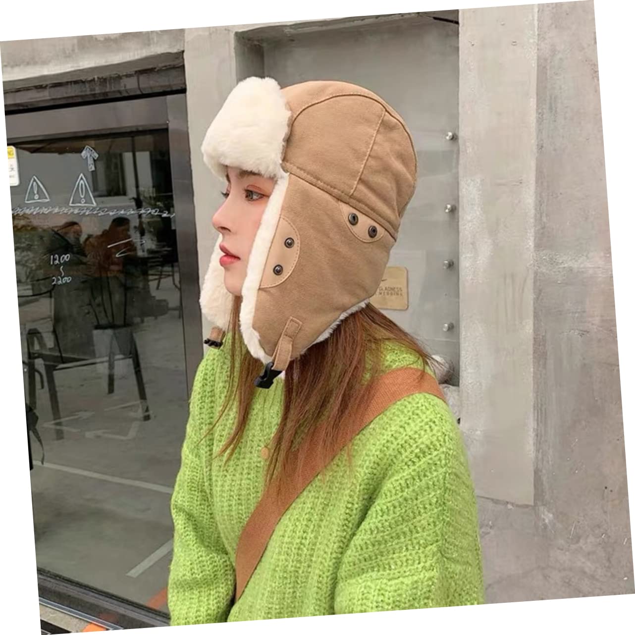 minkissy Gorro de Invierno para Gorro y Aislante con Protección para Orejas Resistente al Viento Color Amarillo Jengibre para Actividades al Aire Fríos