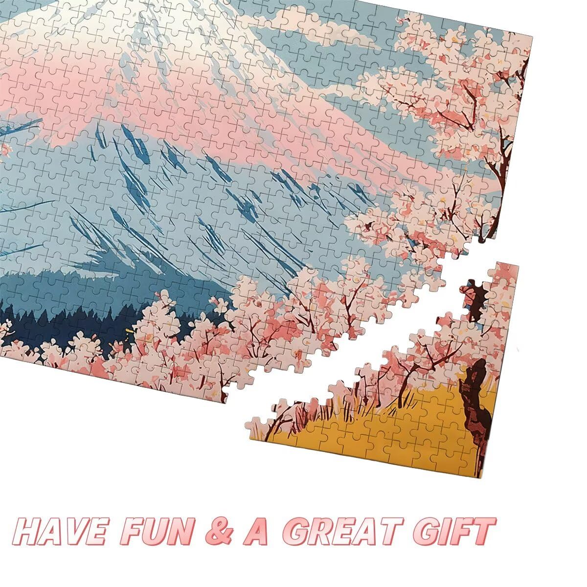 Puzzle 2000 Piezas Japón, Puzzle Madera Paisajes, Clásico Rompecabezas Desafiante para Toda la Familia, Juguetes Rompecabezas Letras en la Parte Posterior, Regalos Originales para Hombre Decor -1845
