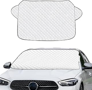 Auto Sonnenschutz Frontscheibe,150 x 93 cm Frontscheibenabdeckung,Windschutzscheibe Sonnenschutz, UV-Schutz für Sommer, Sonne, Staub, Schnee, EIS, Frost