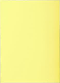 Exacompta - Réf. 850105E - Paquet de 100 sous-chemises SUPER 60 g/m2 aux couleurs pastel - sous chemises certifiées PEFC - dimensions 22 x 31 cm pour format A4 - couleur canari