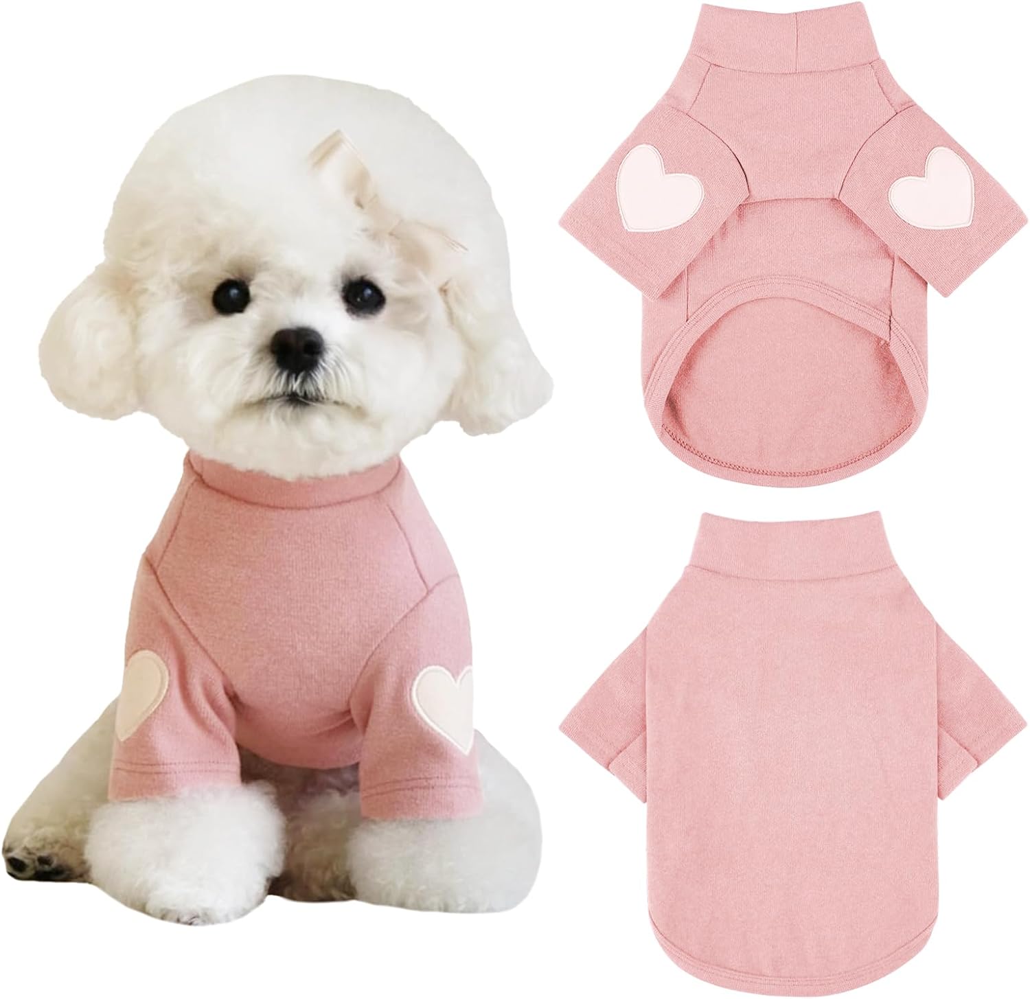 Yaopelky Dog Sweatshirt for Small Medium Dogs Warm Pet T
