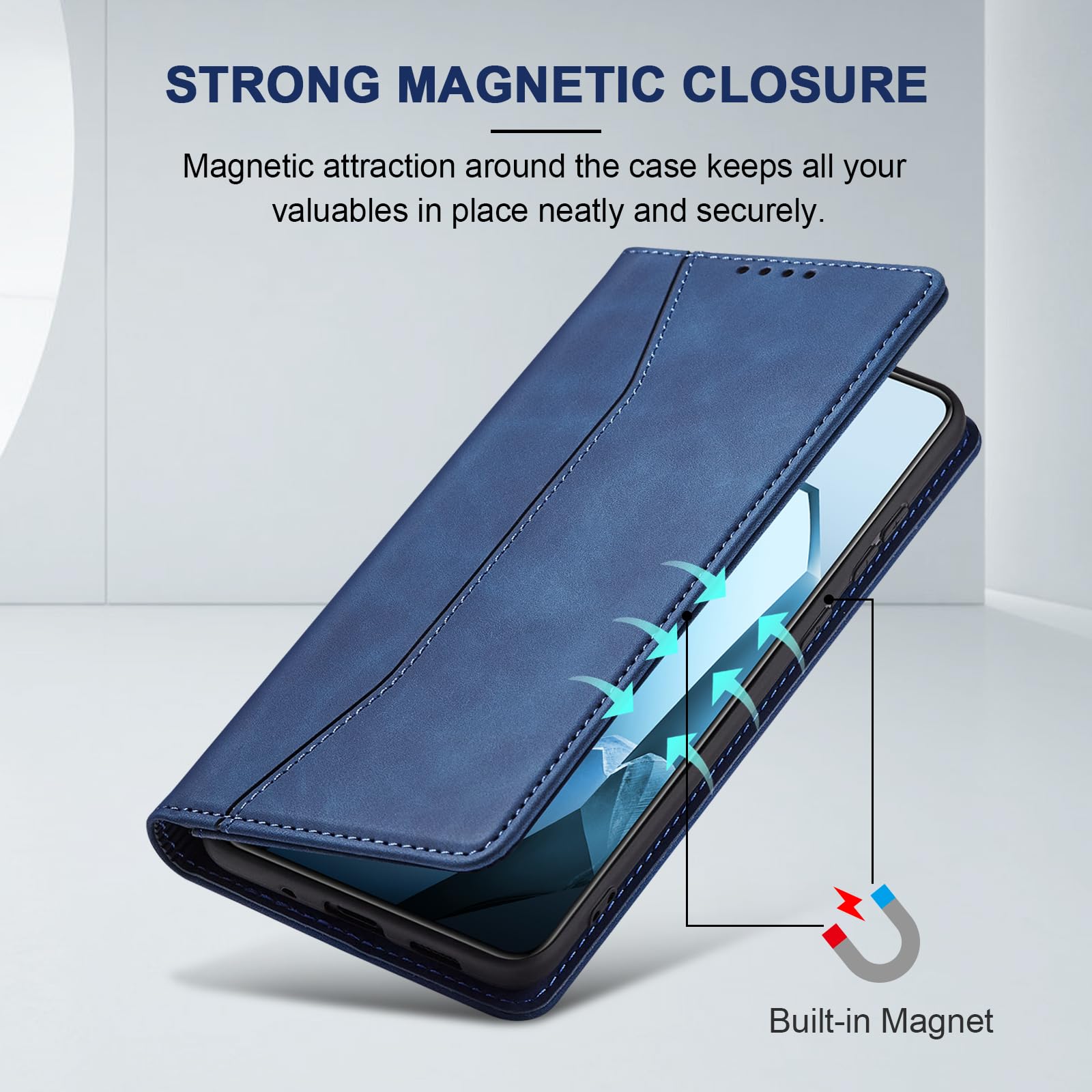 Custodia per OnePlus 13 Portafoglio Protettiva Magnetica Libro