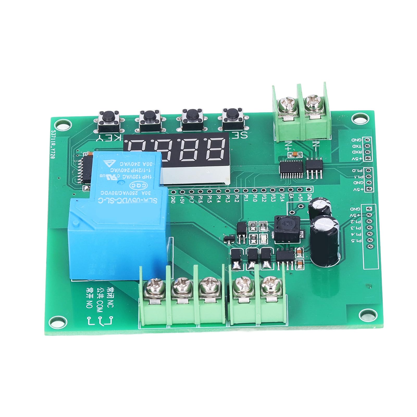 Temperature Controller Board, K Type, Thermocouple Module Temperature Detection Control Relay Module Serial Output Within 30A Switch, for High Temperature Places, K Type