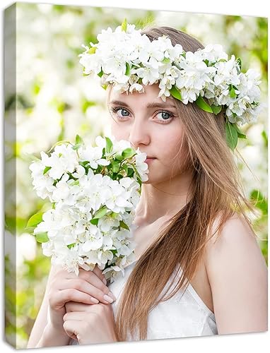 Impresión personalizada de foto a lienzo, impresiones de lienzo enmarcadas personalizadas con tus fotos personalizadas para dormitorio, sala de