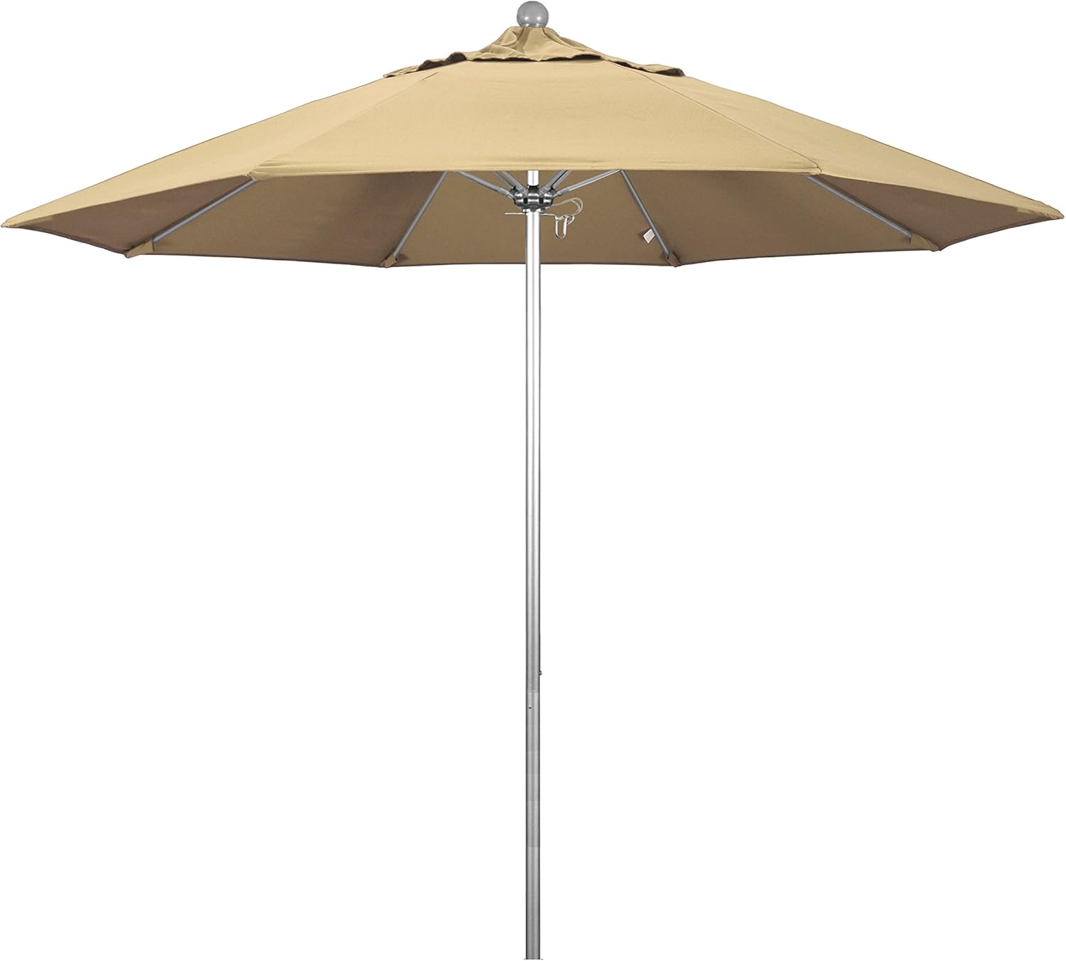 Phat Tommy Commercial Patio Umbrella - 9 ft Outdoor Patio Market Umbrella, Sturdy Umbrella with Durable Silver Anodized Aluminum Frame, Yellow