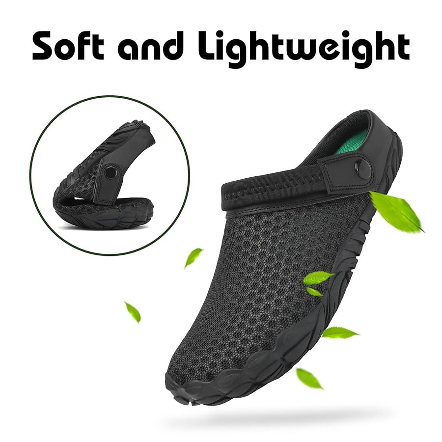 Zoccoli Estivi Uomo Mishansha - In Gomma E Mesh, Comodi E Leggeri - Foto 4