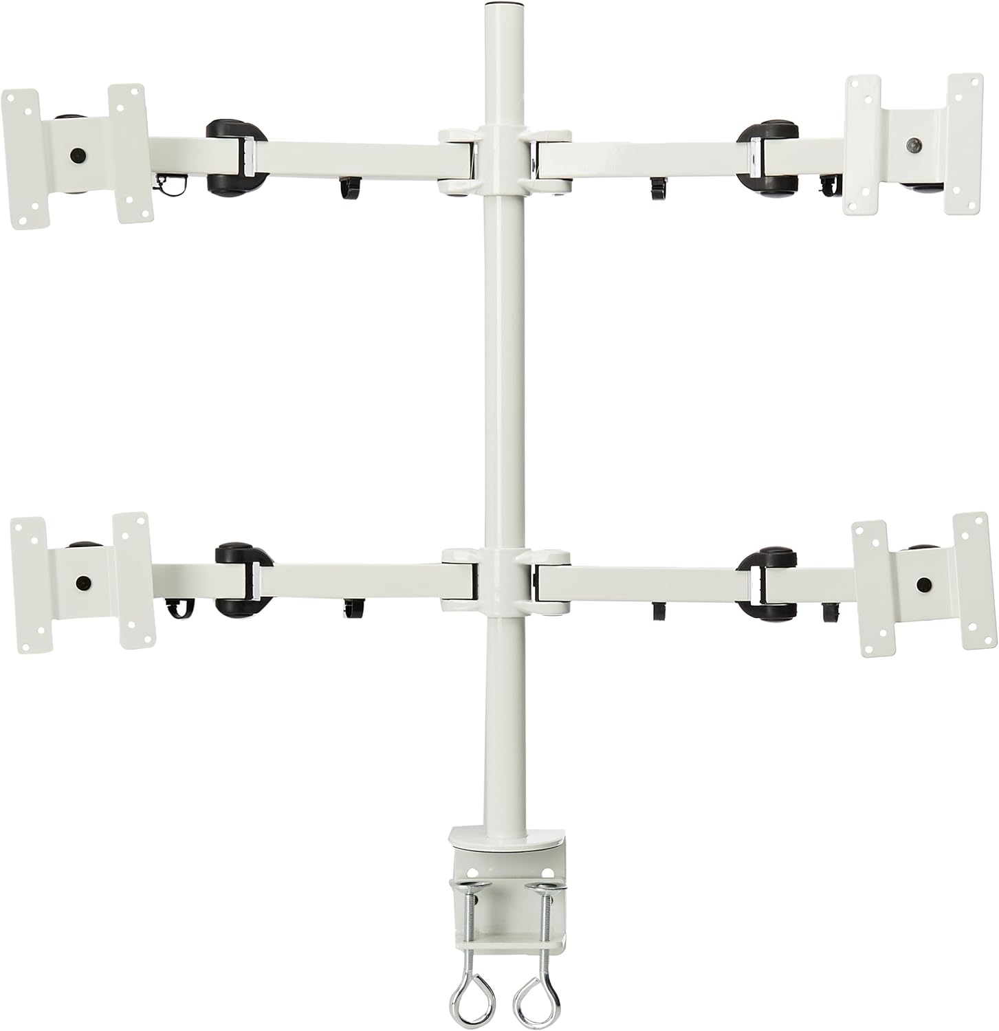 Quad LCD Monitor Stand Desk Clamp Holds Upto 4 27-Inch LCD Monitors, Yellow (LCD-2020Y)