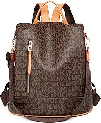 Mochila Feminina De Couro Pu Antifurto Casual Dupla Finalidade Mochila De Viagem Bolsa Transversal Feminina Moda