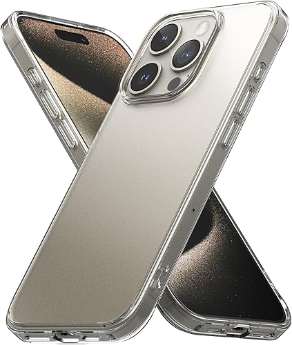 Miniatura 2 de Ringke Fusion - Funda compatible con iPhone 15 Pro [transparente mate] + estilo de cámara compatible con iPhone 15 Pro