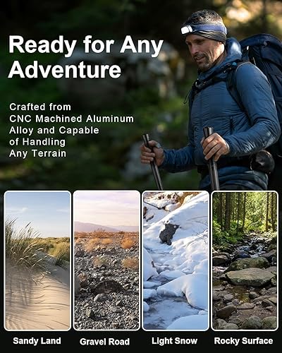 Miniatura 6 de aiGear G3 Tactical Stick Walking Staff, Upgraded More Durable Adjustable Hiking Staff Essential Camping Gear for Hiking Trekking Adventures 5-8