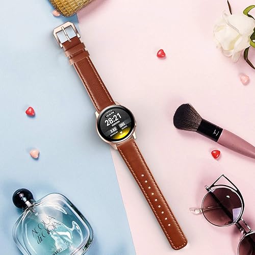 Vista 67 de Correa de piel compatible con Samsung Galaxy Watch 3 de 41 mm / Galaxy Watch Active de 40 mm / Active 2 44mm / Galaxy Watch de 42 mm, 20 mm de piel