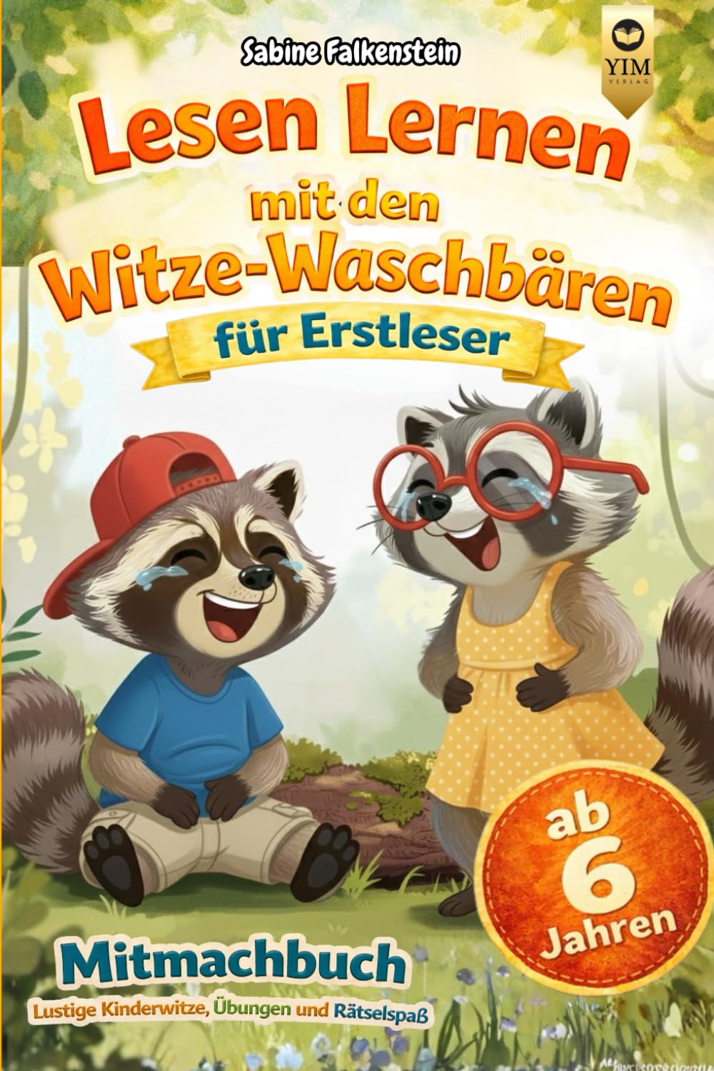 Witzebuch für Erstleser mit farbiger Silbenschrift. Lustige Rätsel, Wortspiele & Übungen - 1. Klasse Silbenbuch zum Lesenlernen ab 6 Jahren (German Edition)