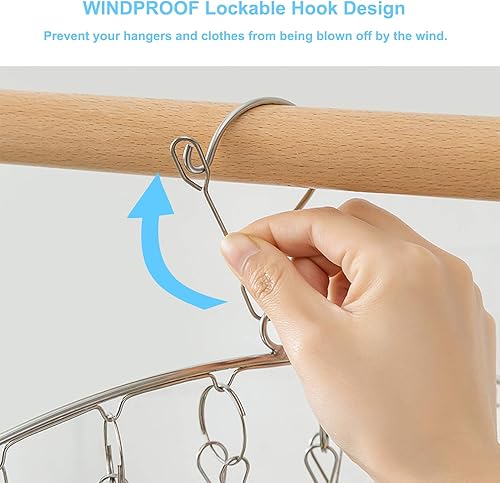 Miniatura 3 de Seropy Clothes Hanger with 10 Clips Laundry Drying Rack 6 Pack and Magnetic Spice Rack Organizer, 2 Pack Magnetic Shelf for Refrigerator, Spice