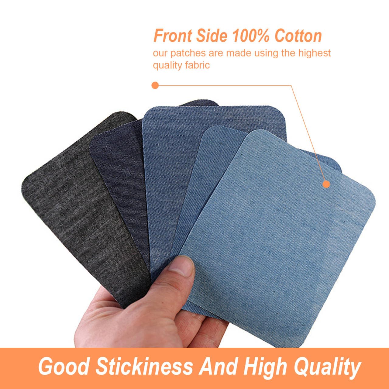 Toppe Termoadesive Per Jeans 15 Pezzi - 5 Colori Per Riparazione Veloce Con Ferro Da Stiro | Interno Ed Esterno - Foto 5
