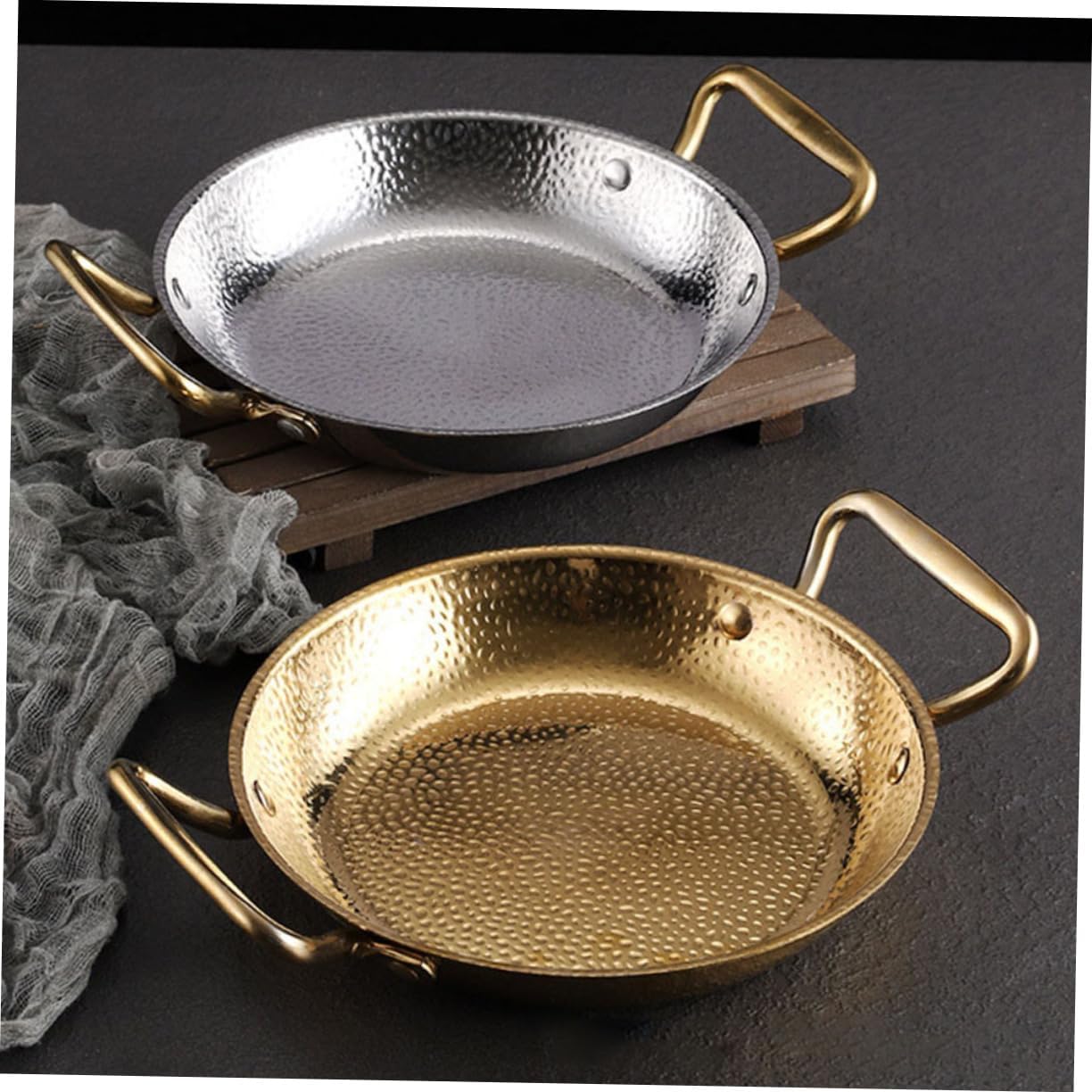 Unomor Cookware for Kitchen Double Handle Cooking Korean Style Pot for Cooking Easy Clean High Heat Tolerance for Sukiyaki