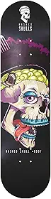 Shape de Skate Profissional 8.37 Hashed Skull #0997 Deck Maple Canadense 7 Lâminas Alta Resistência