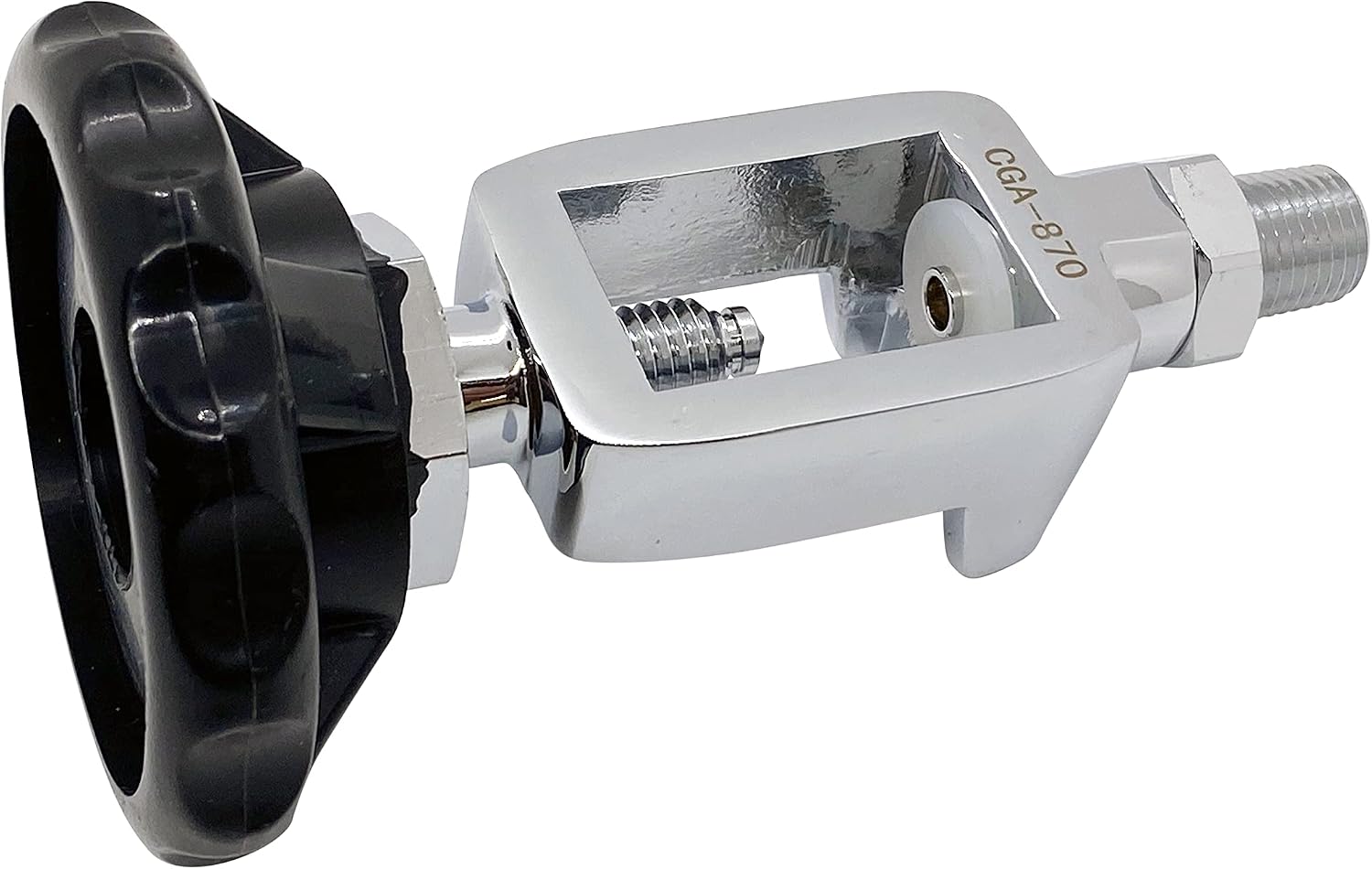 CGA870 Medical Fill Yoke x 1/4" Male NPT, Hand Tight Connection for filling small medical gas cylinders
