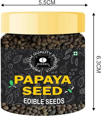 EDZZEL Dry Roasted Papaya Seeds (0.52 Oz / 15 Gram)