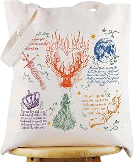 KEYCHIN TOG Bookish Tote Bag Novel Series Fans Gifts Book Lover Fans Reusable Grocery Bag Tog Bookish Gifts