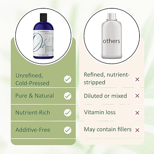 Miniatura 6 de Dr Joe Lab Aceite de semilla de zanahoria de 8 onzas, 100% puro, natural, prensado en frío, sin refinar, aceite de zanahoria extra virgen – para