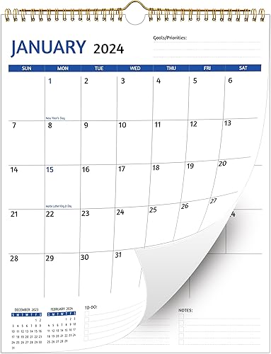 Miniatura 9 de Calendario de pared 2024-2025  Calendario de pared 2024-2025, calendario mensual de 18 meses, enero 2024 a junio 2025, 11.5 x 14.5 pulgadas,