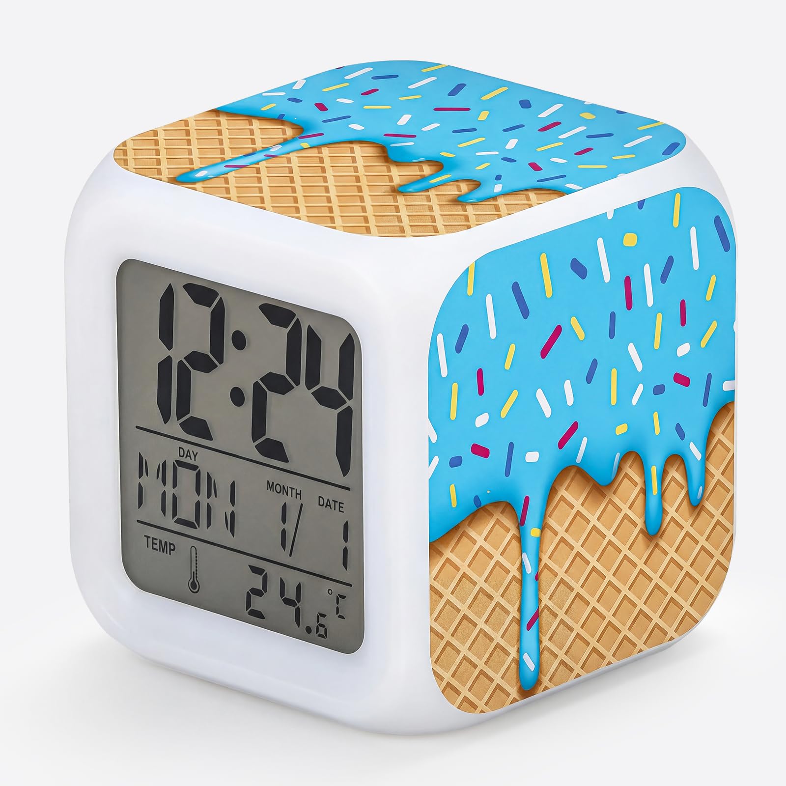 Amazon.com: Baseball Ice Cream Drip Alarm Clock for Baseball