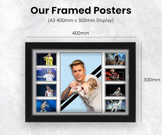 AllStarMedia Tribute to Justin Bieber Inspired Poster Print – Limited Edition Fan Art Gift | Music Wall Art | Unframed A4 (30x21cm)