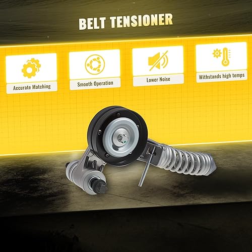 Miniatura 4 de TUCAREST 38344 (para 1.4L 1364cc 83cid) Juego de Polea Tensora de Correa de Accesorios Compatible con 2013-2021 Buick Encore  2011-2015 Chevy Cruze,