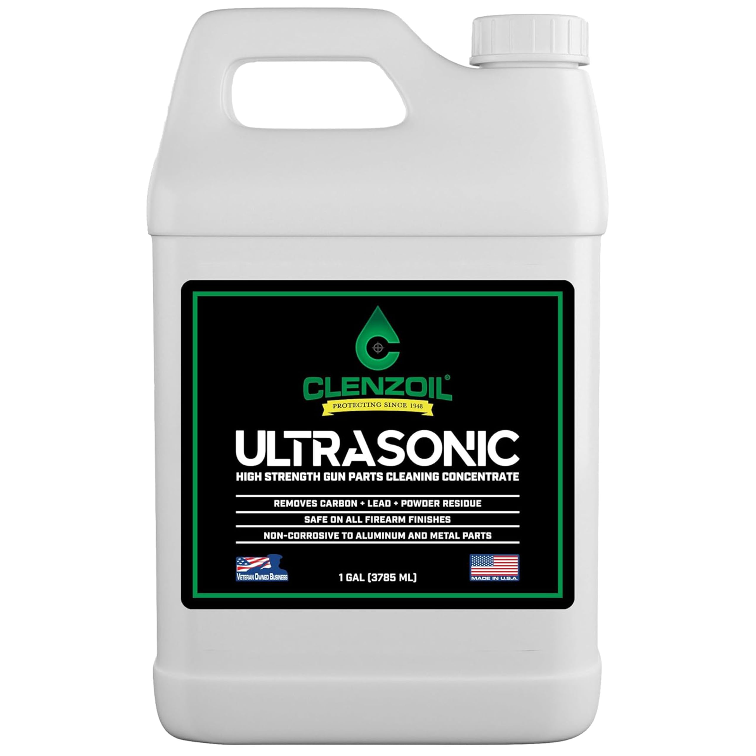 Clenzoil Ultrasonic Cleaner 1 Gallon Concentrate - Firearms, Dilutes 1:5