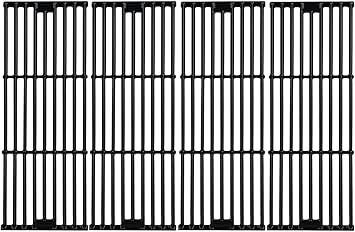 Leship Grill Grates Replace for Chargriller 5050 3001 2121 3008 3030 3725 4000 5252, King Griller 3008 5252 and Others, Set of 4 Grill Cooking Grid Grates 19 3/4" x 6 3/4" Each