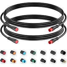 Extension Cable 2Pin/3Pin/4Pin/5Pin/6Pin/8Pin/9Pin Waterproof Plug Works for Electric Bicycle Light/Throttle/Ebrake/Display Extend Cable 2pin 50cm