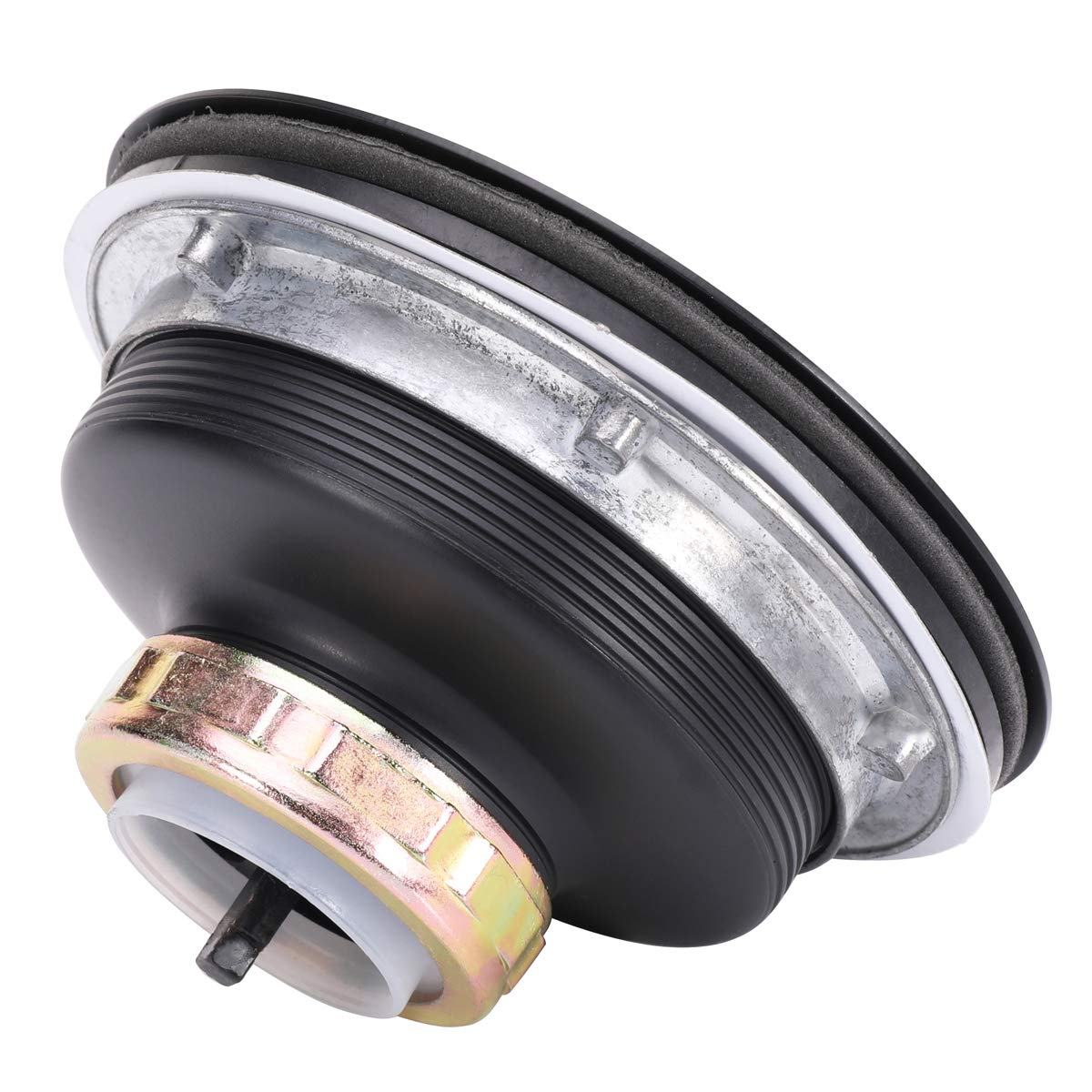 KONE Fregadero de cocina de 3-1/2 pulgadas, colador de cesta de acero inoxidable con montaje de drenaje, acabado negro, resistente al óxido y duradero