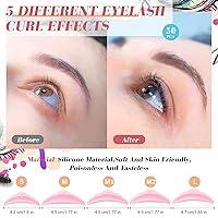 Vista 4 de Kit de levantamiento de pestañas, 232 piezas, 50 varillas de elevación de pestañas, 2 herramientas separadoras de pestañas con peine de separación